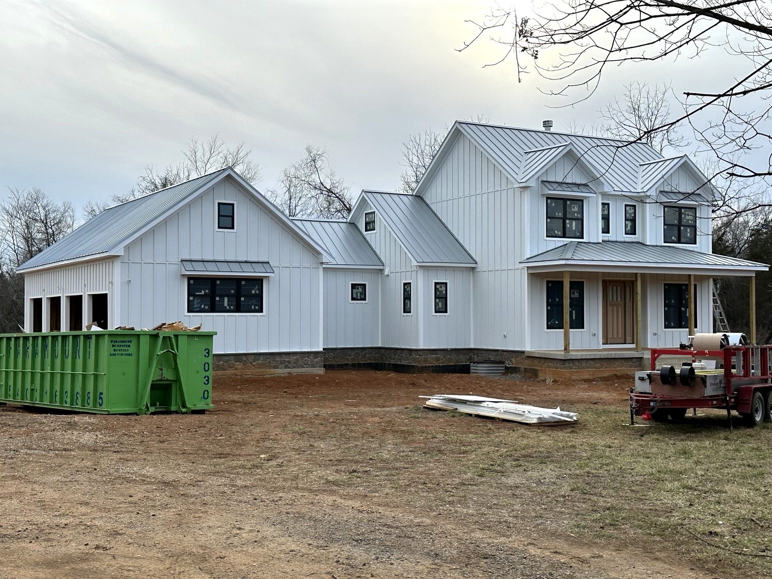 Standing seam metal roofing project