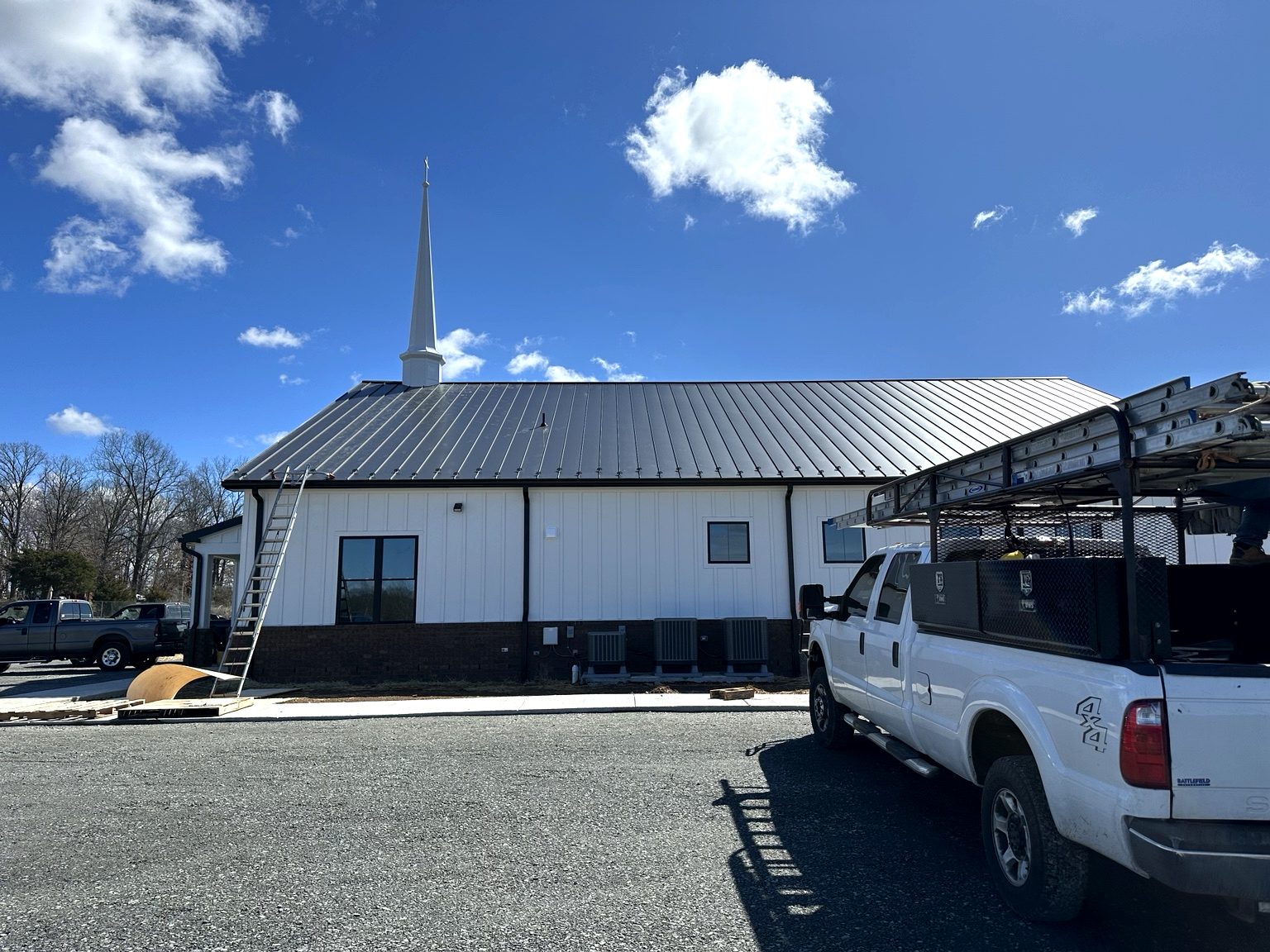 Standing seam metal roofing project