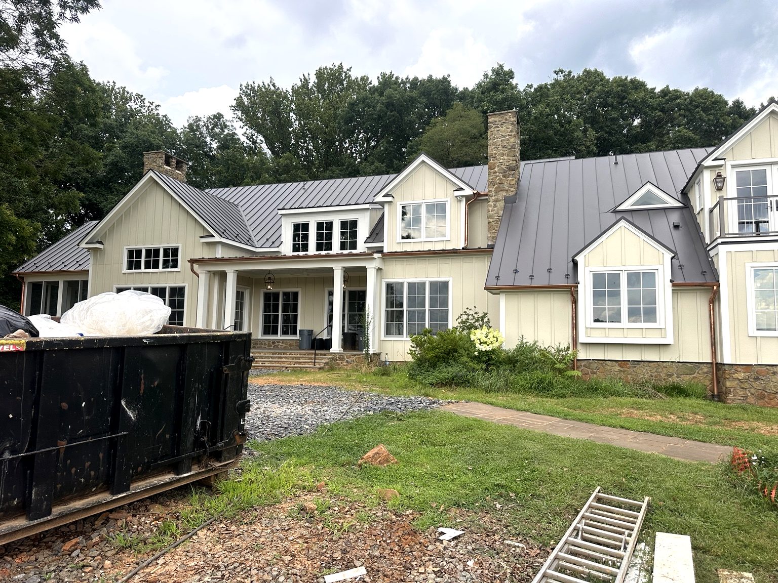 Standing seam metal roofing project