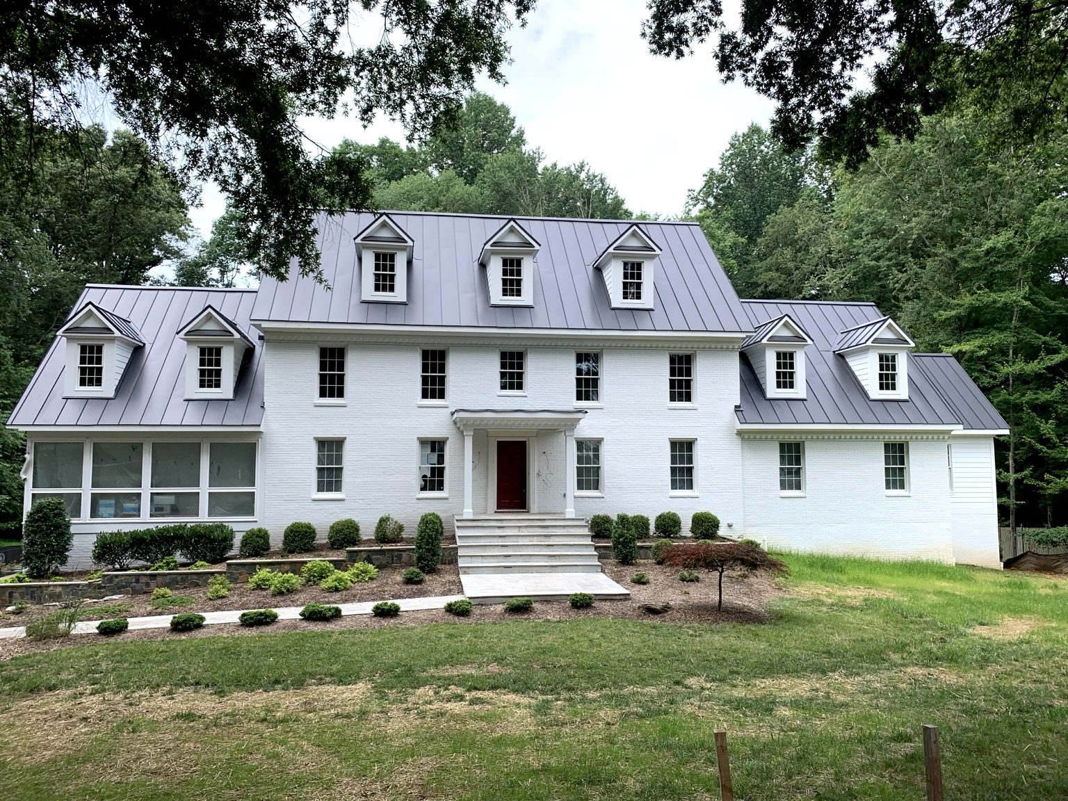 Standing seam metal roofing project